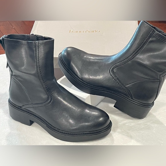 Franco Sarto Karbon Black Boots Sz 9.5 BNWB - Picture 4 of 5